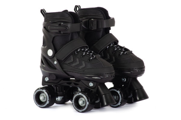 Verstelbare Rolschaatsen Semi-softboot Zwart maat 27-30 (XS)